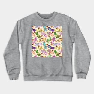 Flip Flops Pattern Crewneck Sweatshirt